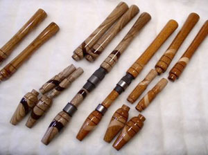 New Wood Ice Rod Handles Ash 6 Six Pairs 