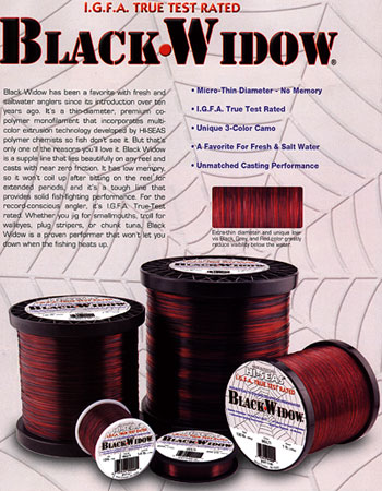 Shop Online Hi-Seas Black Widow Mono Line I.G.F.A 3-Color - Marine Hub