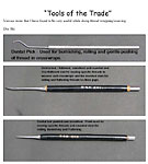 Tools for thread wrapping/weaving